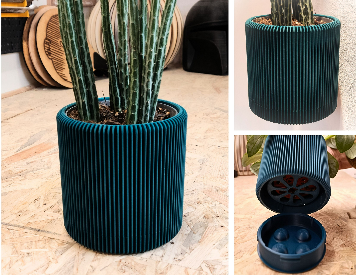 Wall Planter with Hidden Drip Tray