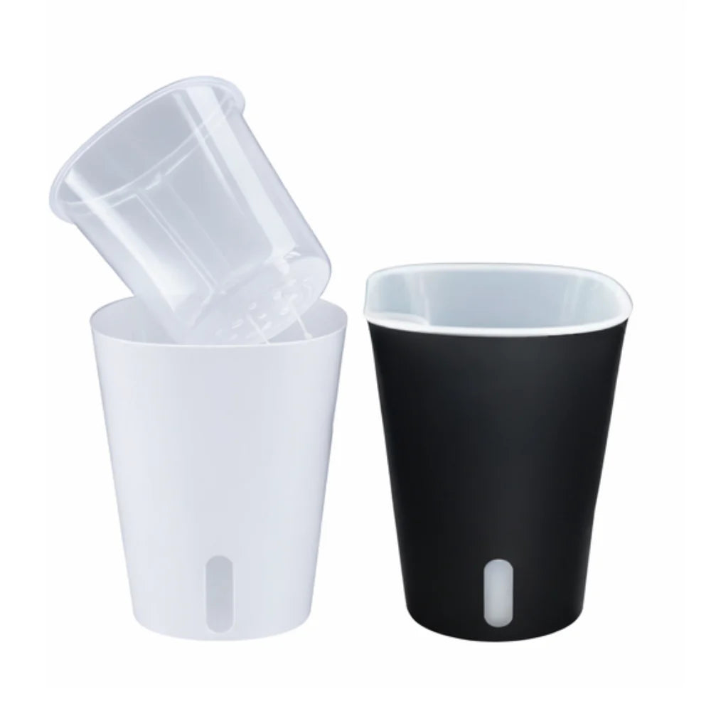 Self-watering Pots with Clear Inserts
