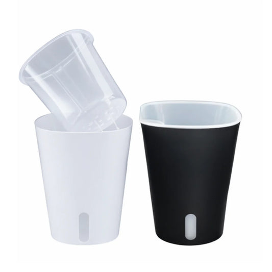 Self-watering Pots with Clear Inserts