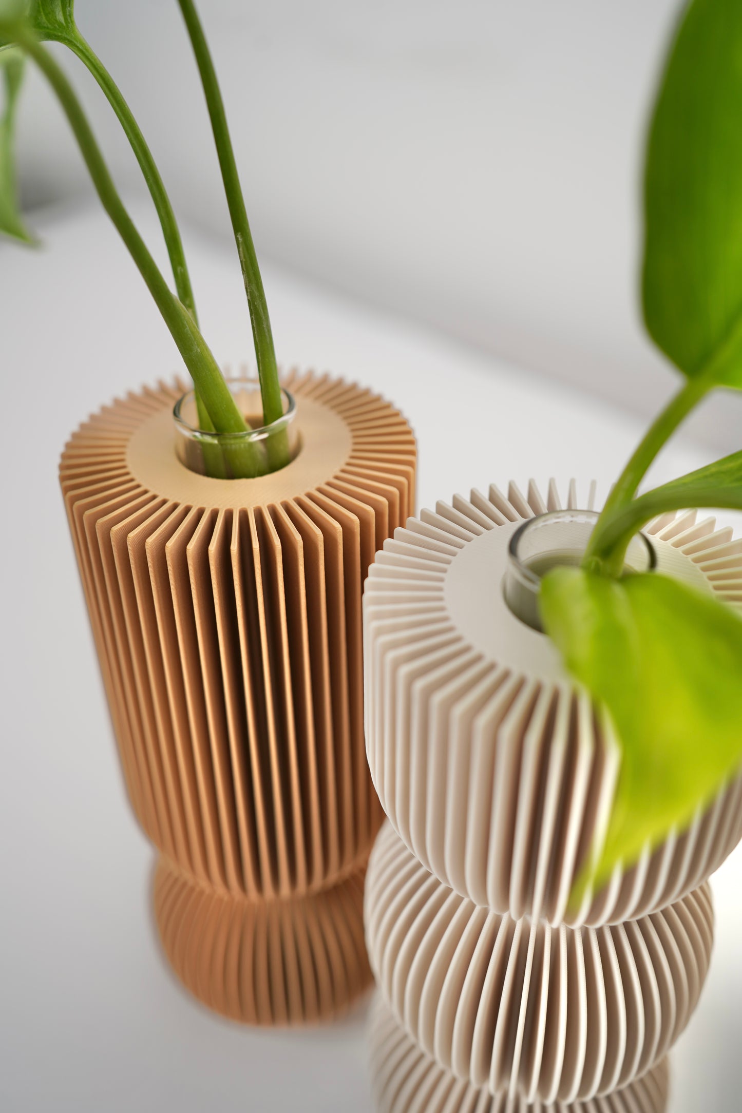 Origami propagation vase set — 3‑piece