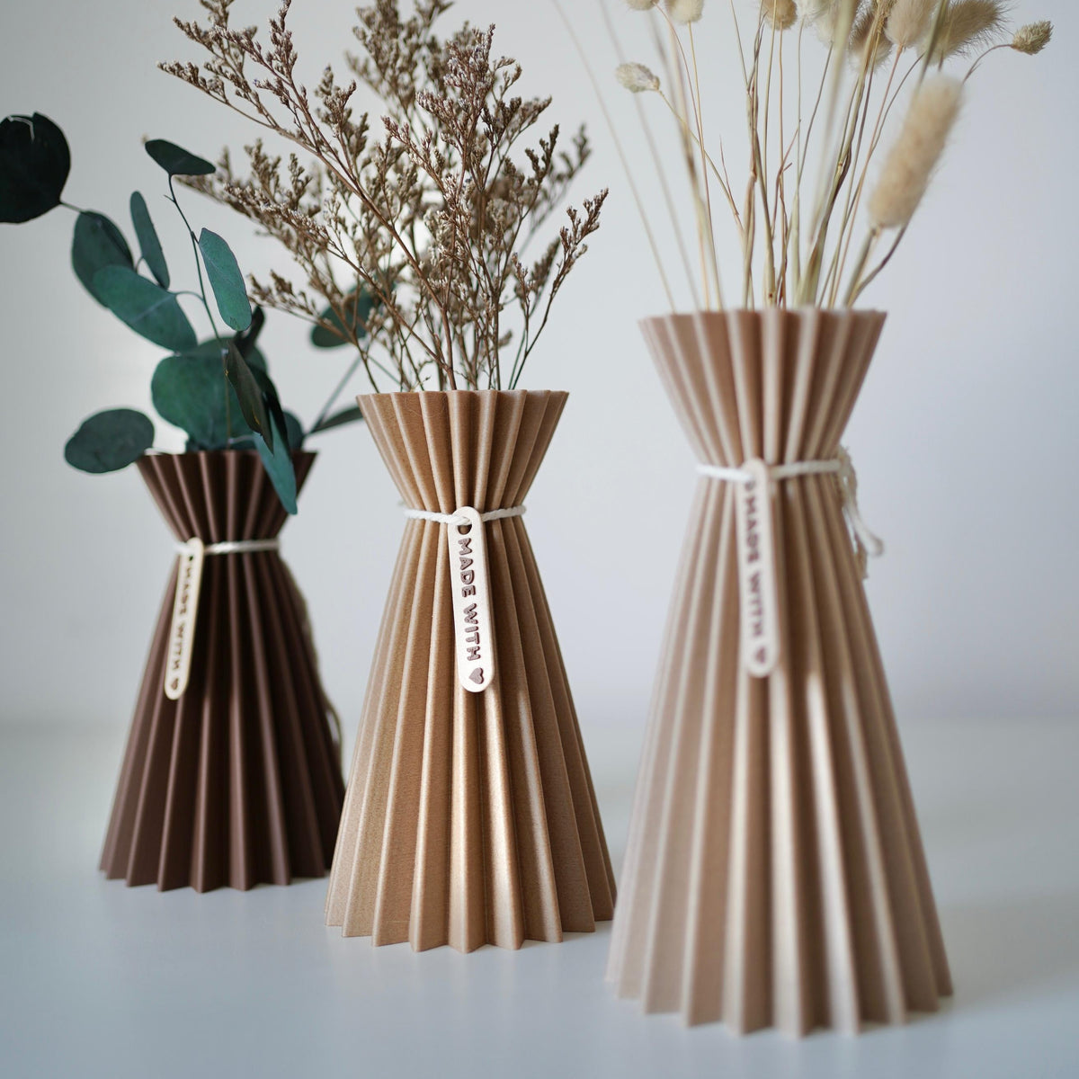"Origami-Style" Vases Set